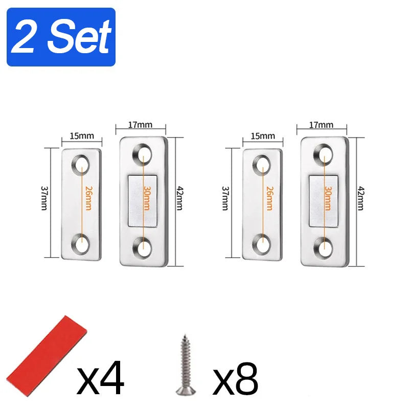 Ultra-Thin Magnetic Cabinet Door Catch Latch