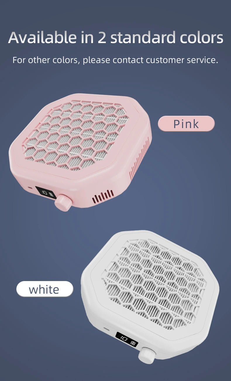 Rechargeable Cordless Nail Dust Collector for Manicures - 16