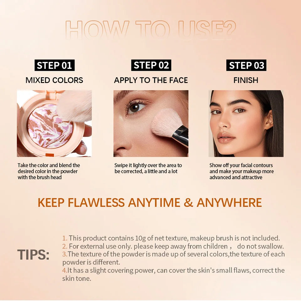 Baked Color Correcting Pressed Powder Foundation