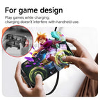 240W Fast Charging Cable with Integrated Phone Stand