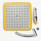8-Inch Square Rainfall Shower Head with Extension Arm