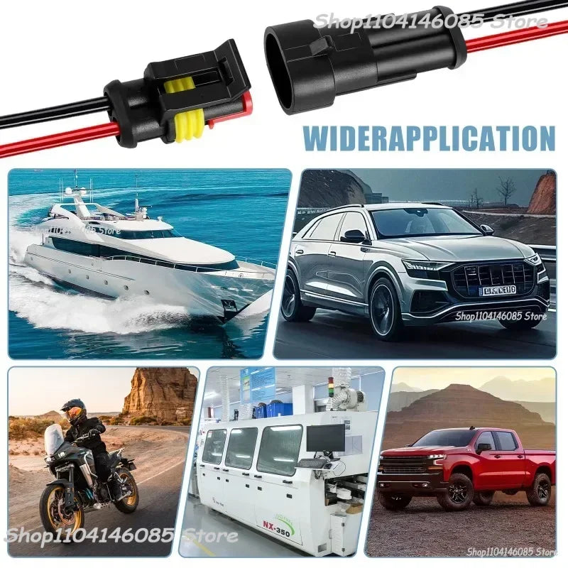 Waterproof Automotive Electrical Wire Connector Kit - 2