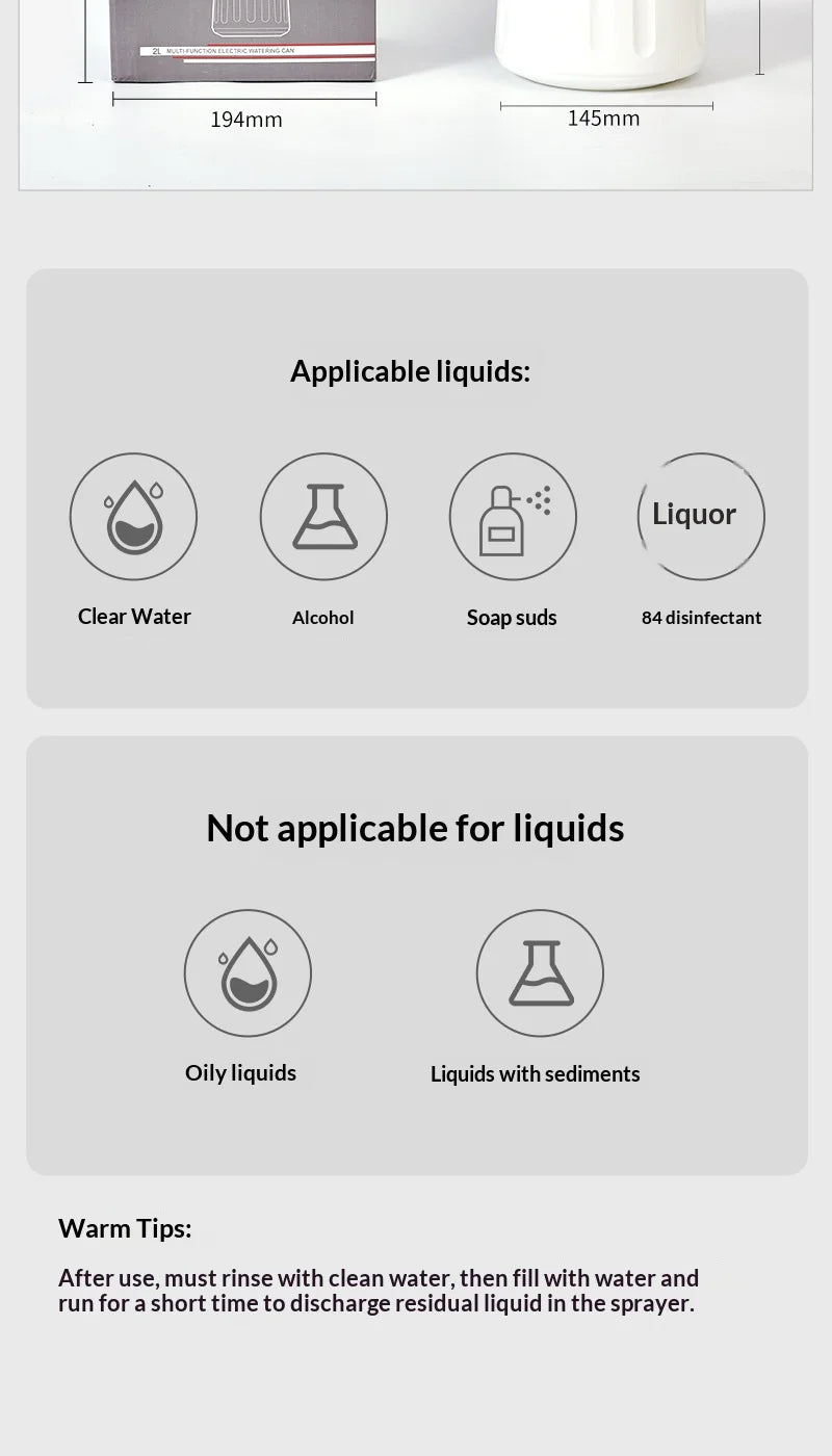 Electric Automatic Plant Watering Spray Bottle