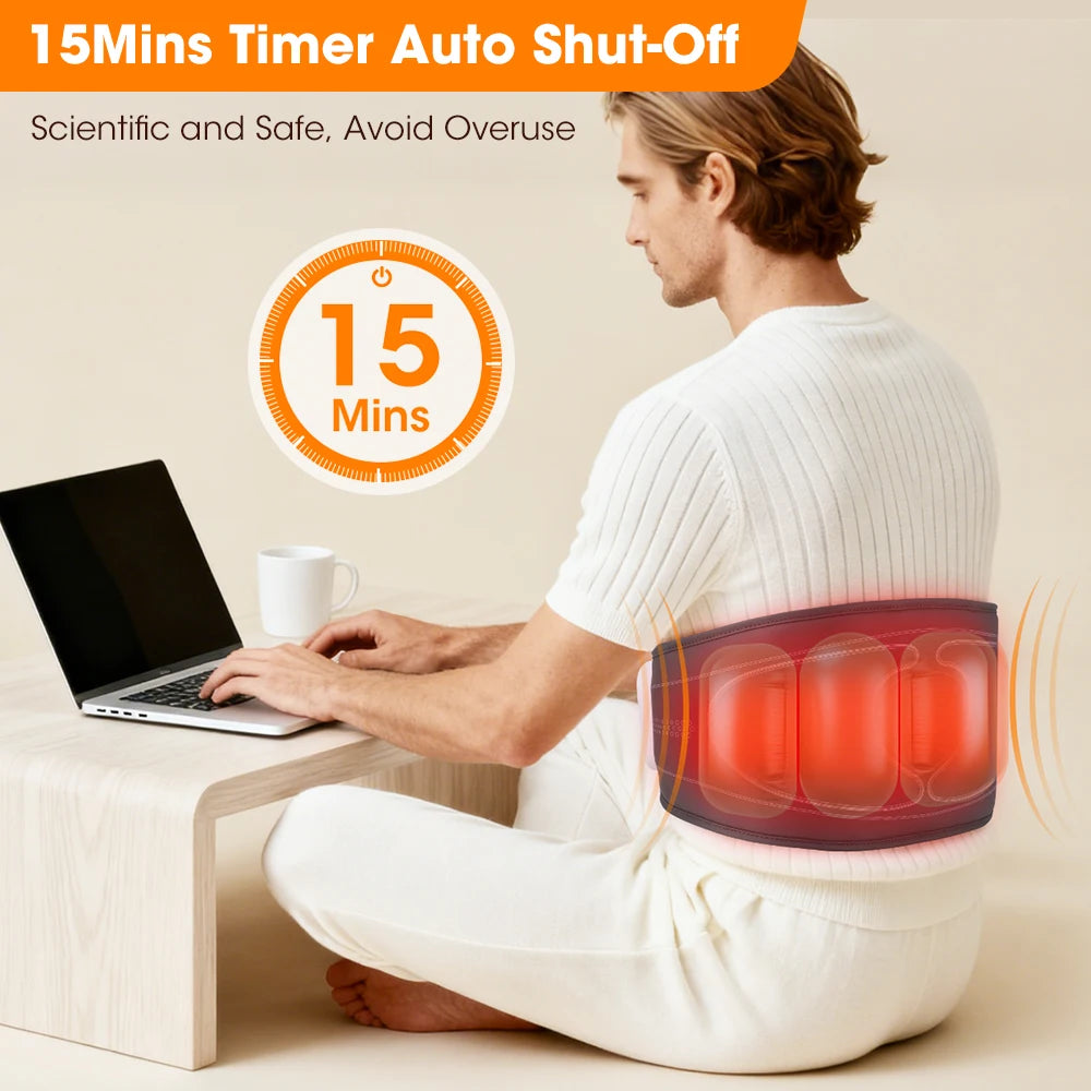 Heated Air Compression Back Massager Belt