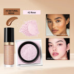 Matte Face Concealer and Setting Powder Makeup Set