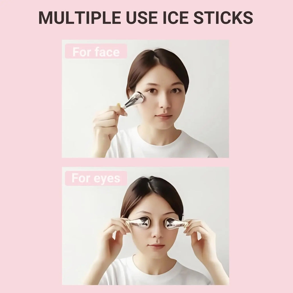 Stainless Steel Facial Cryo Sticks for Skin Cooling and Puffiness