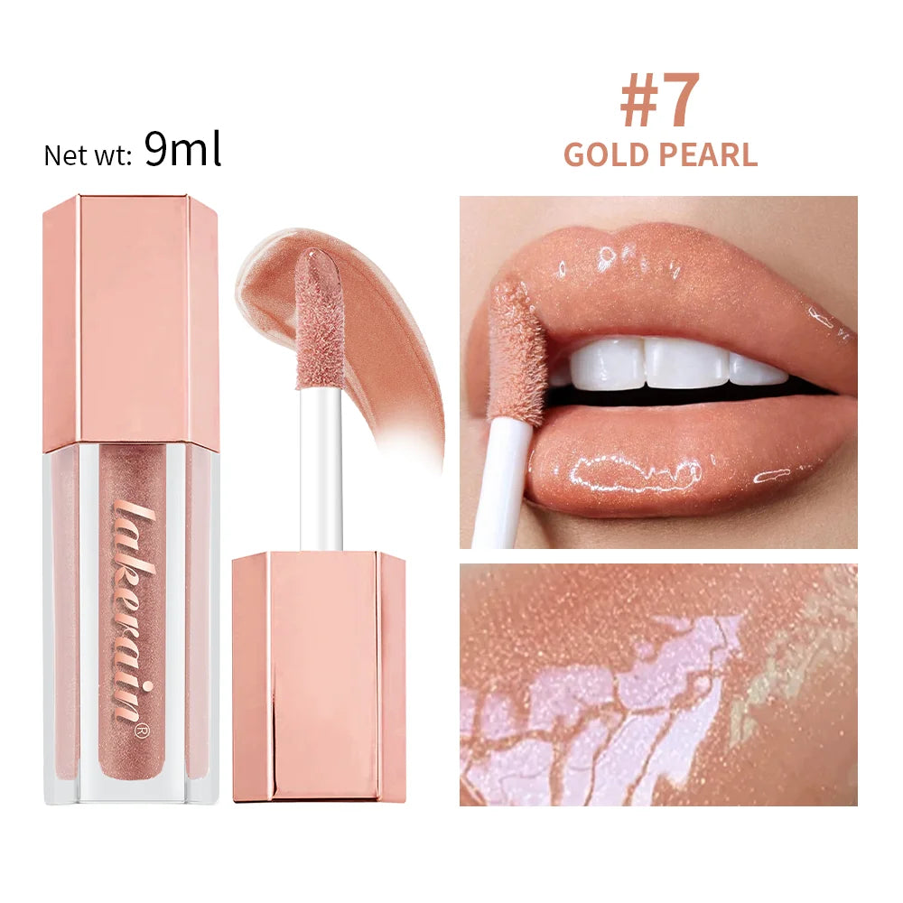 Moisturizing Liquid Glitter Lip Gloss for Plump Lips