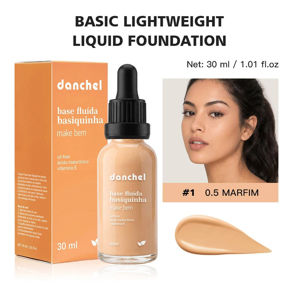 Matte Lightweight Liquid Foundation for Flawless Poreless Skin
