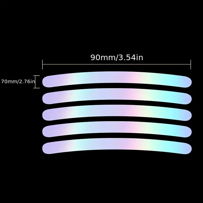 Luminous Reflective Wheel Rim Stickers for Cars and Motorcycles - 13