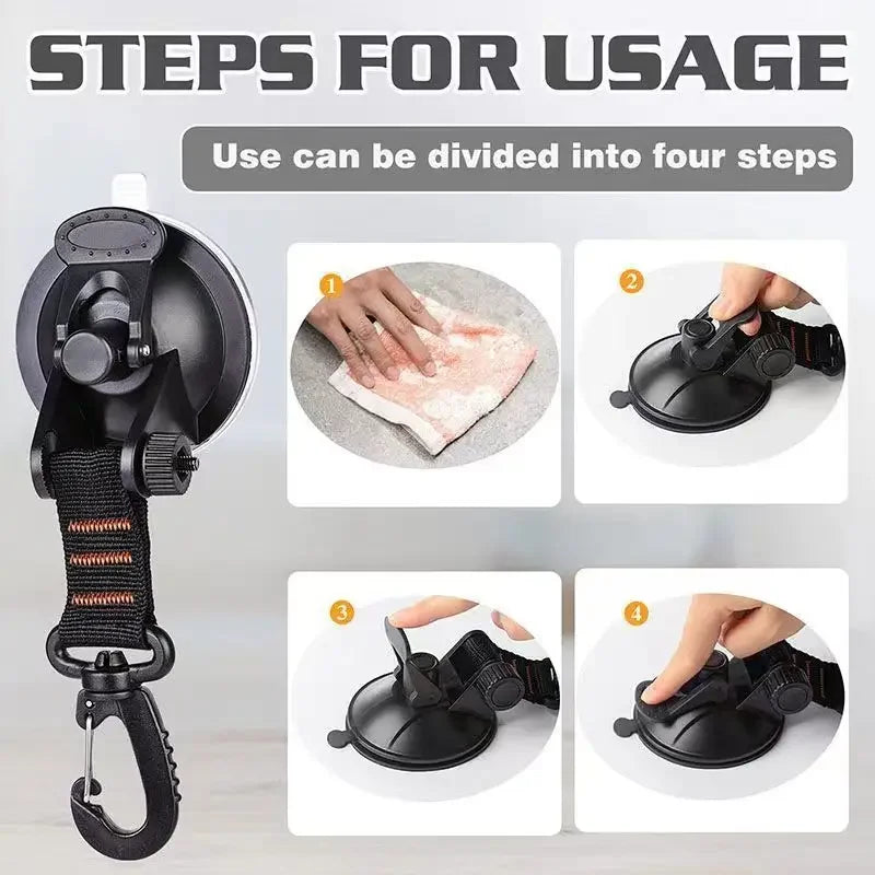 Heavy-Duty Suction Cup Anchors for Camping and Car Awnings