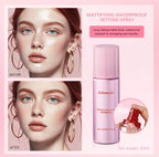 Mattifying Waterproof Makeup Setting Spray for Long-Lasting Wear