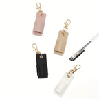 Portable Leather Lanyard Pen Holder for Office and School