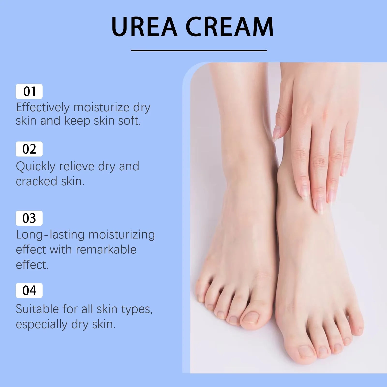 60% Urea Moisturizing Cream for Cracked Heels and Dry Skin - 5