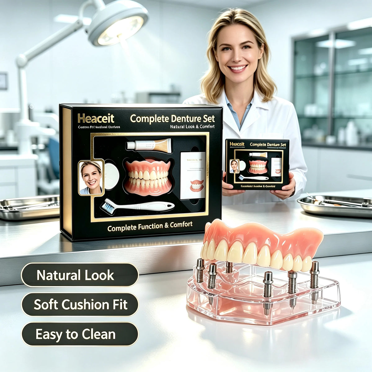 Comfort Fit Silicone Cosmetic Teeth Set