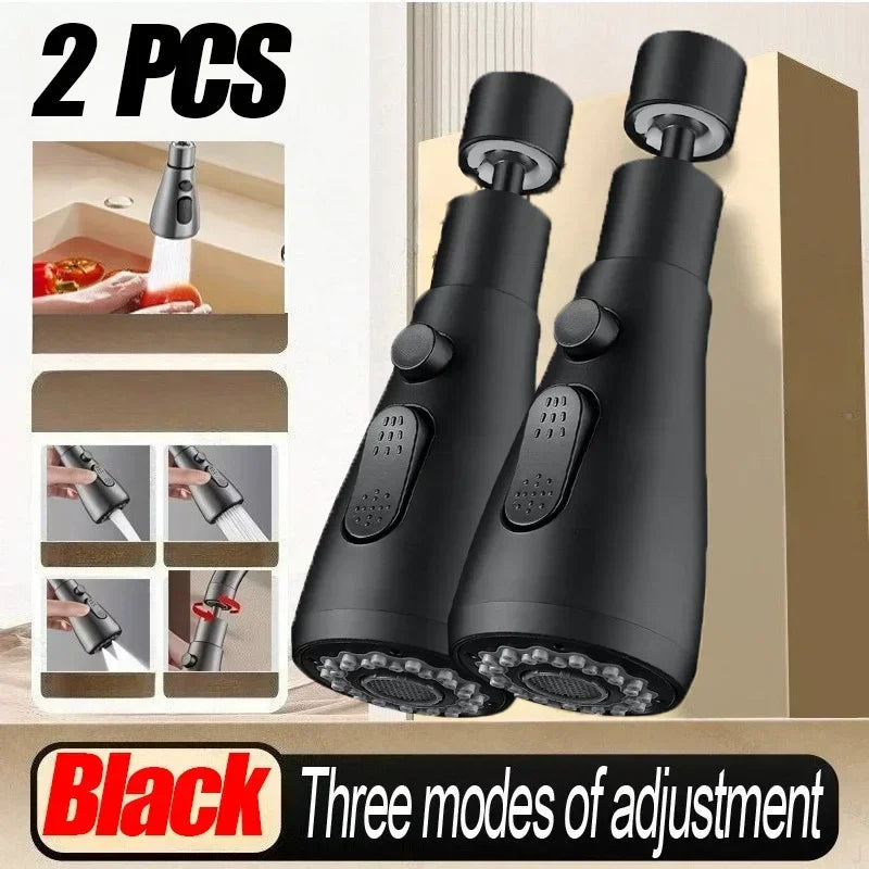 3-Mode Adjustable Kitchen Faucet Sprayer Head - 24