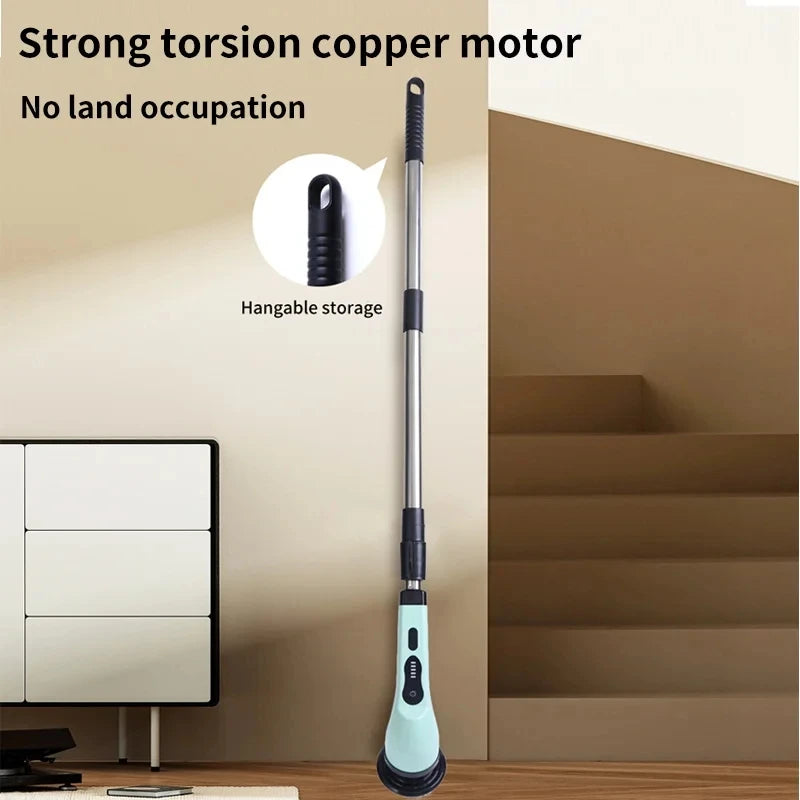9-in-1 Electric Cordless Spin Scrubber for Deep Home Cleaning