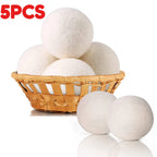 Reusable Natural Wool Dryer Balls for Laundry Softening