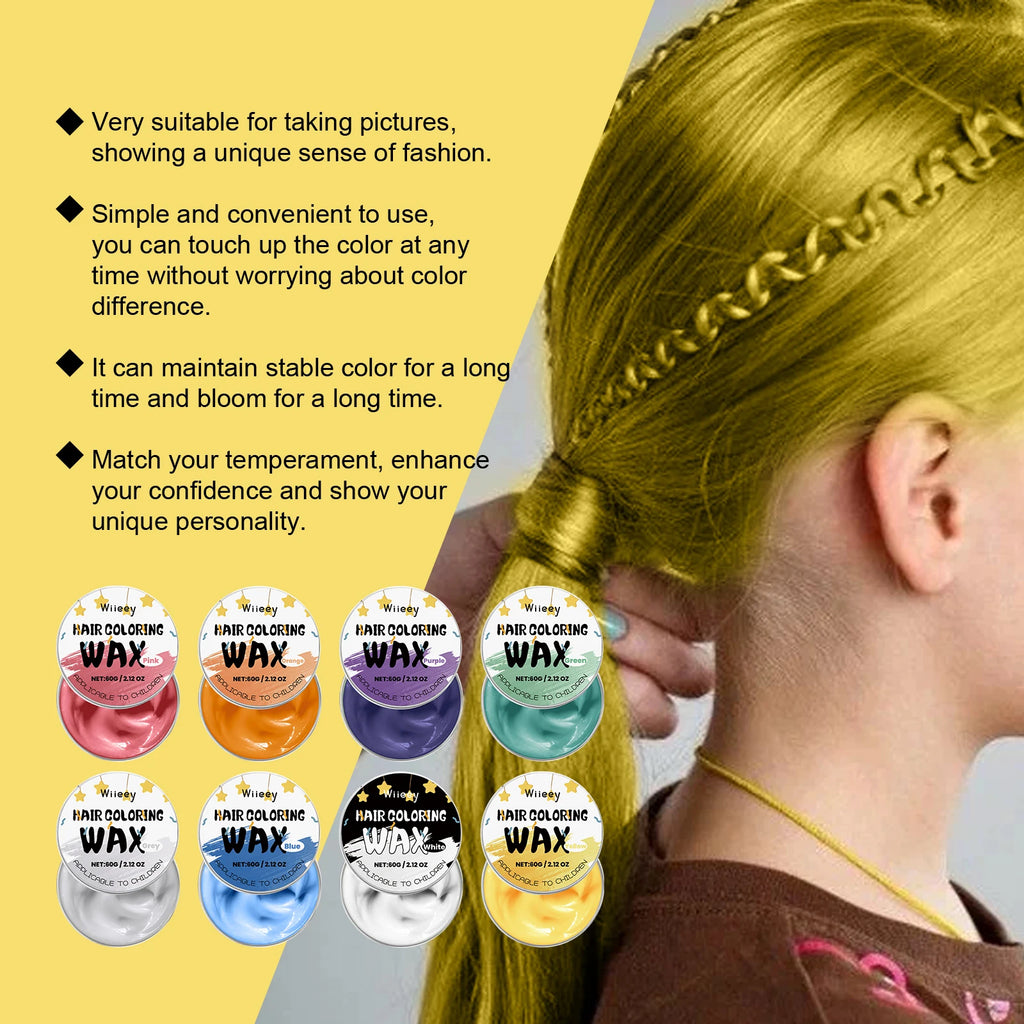 Temporary Hair Color Wax for Kids