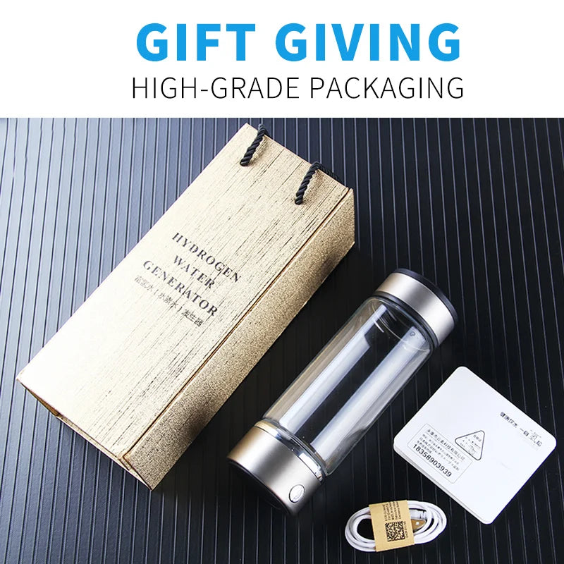 Portable Hydrogen Water Ionizer Bottle