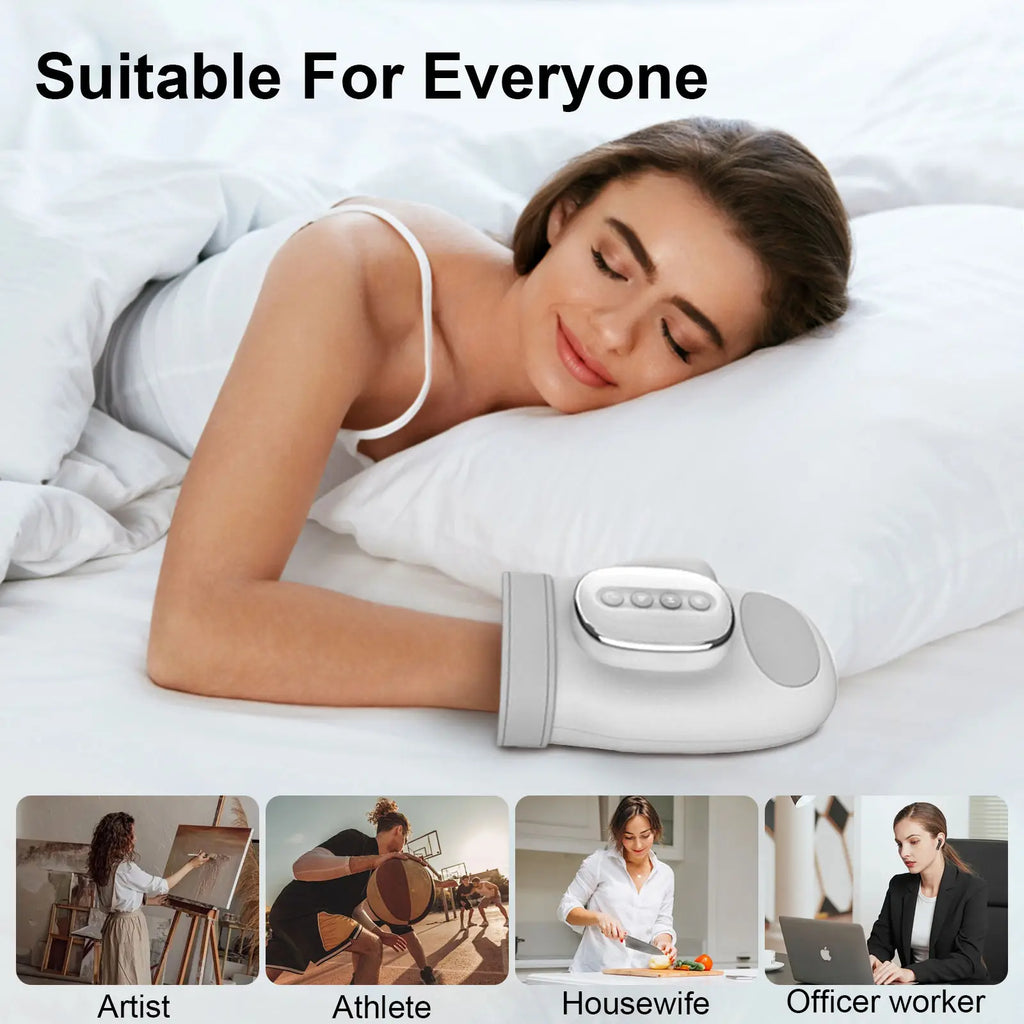 Electric Hand and Wrist Compression Massager with Heat