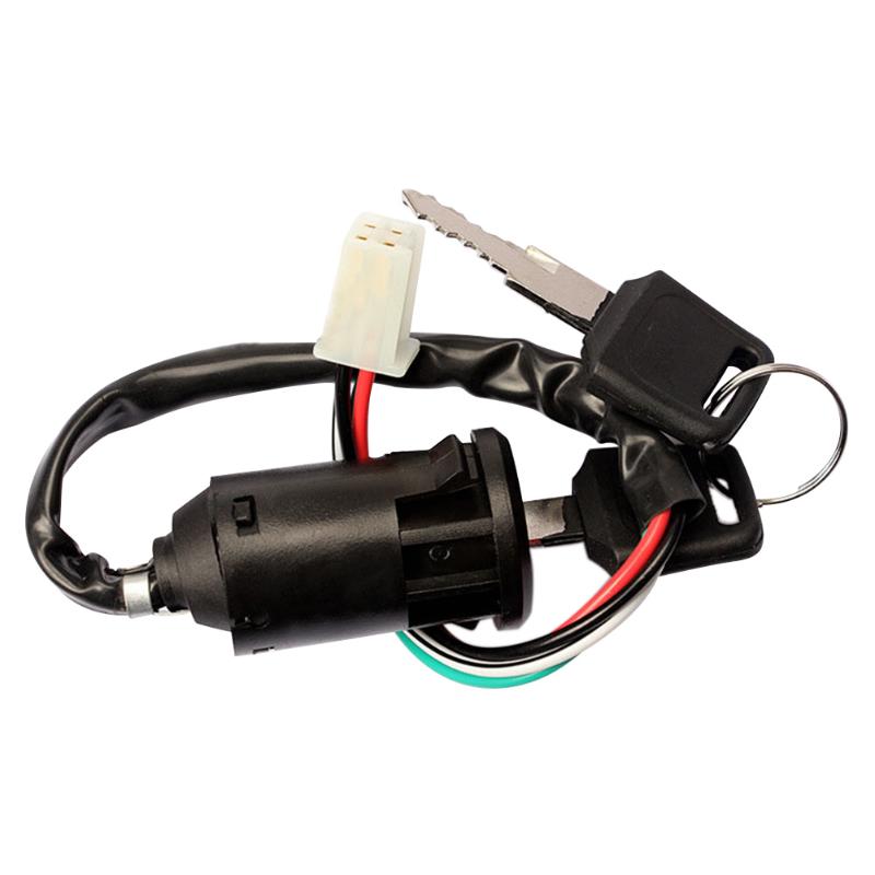 Universal 4-Wire Ignition Switch with Keys for ATV and Dirt Bikes