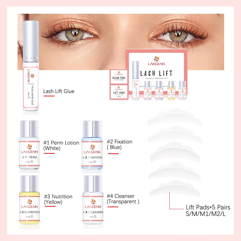 Professional Semi-Permanent Eyelash Lifting and Curling Kit - 3