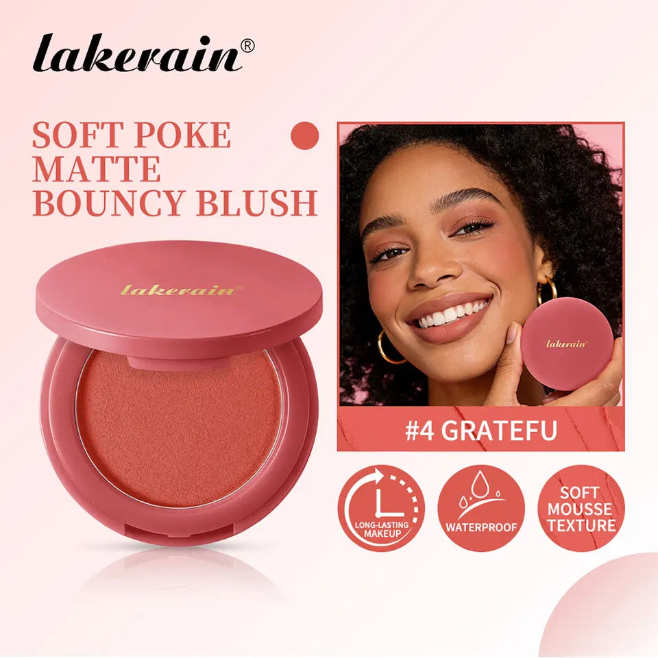 Matte Cream to Powder Bouncy Blush for Natural Flush