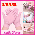 Disposable Black Nitrile Protective Gloves