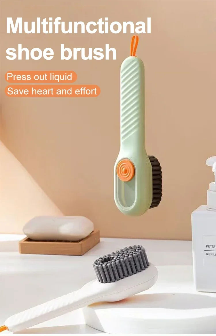 Multifunctional Liquid Dispensing Cleaning Brush