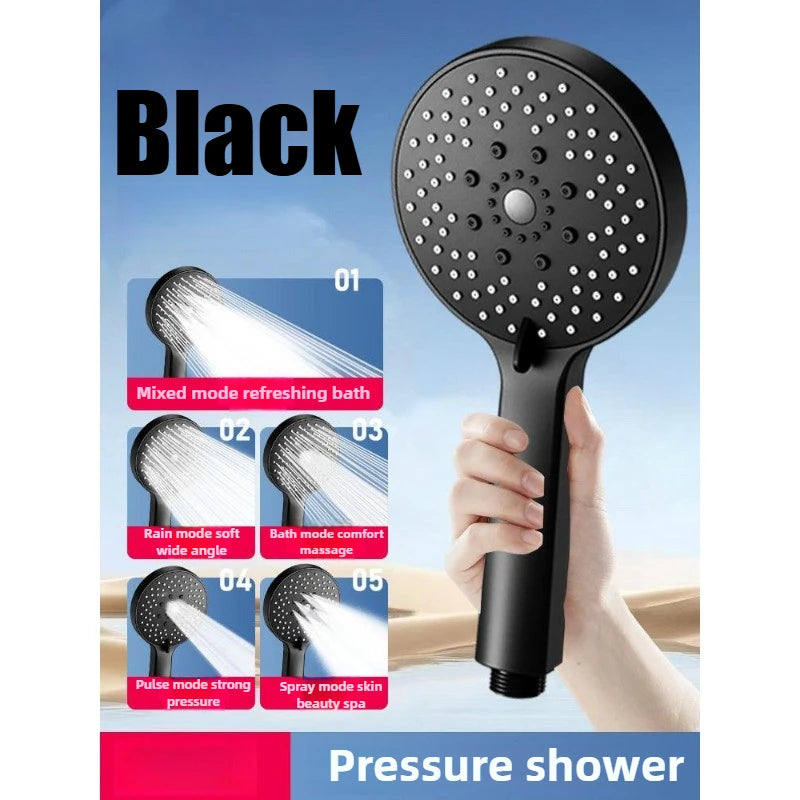 5-Mode Adjustable Handheld Water-Saving Shower Head - 19