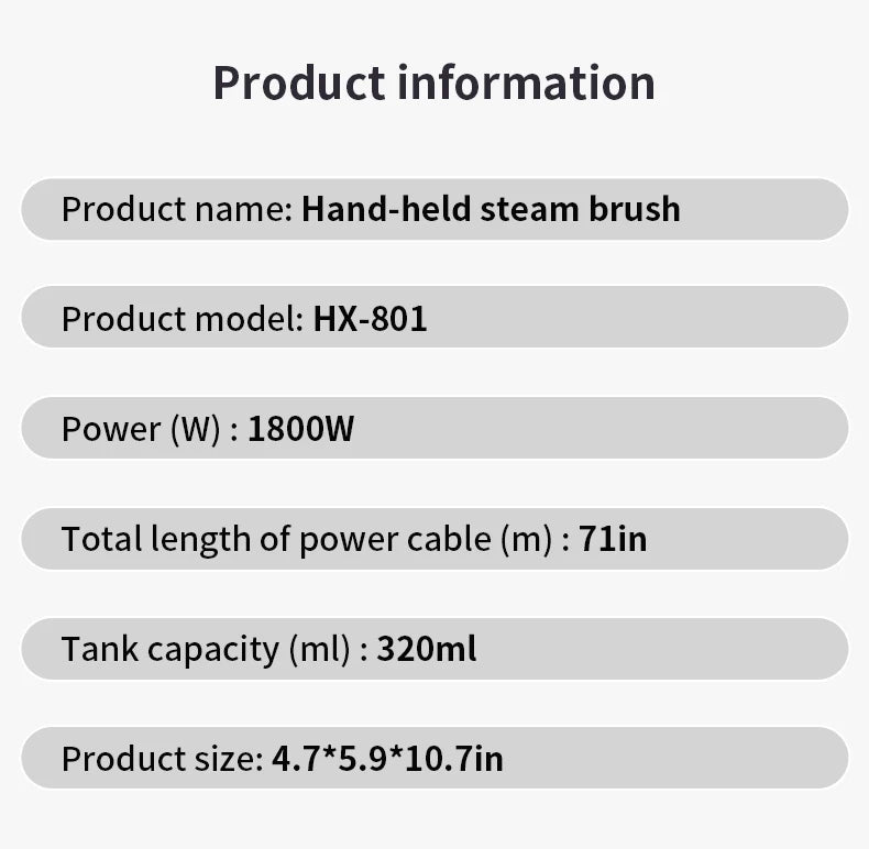 Portable Handheld Garment Steamer for Clothes - 19