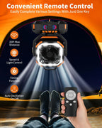 Portable Camping Fan with 40000mAh Power Bank & LED Light