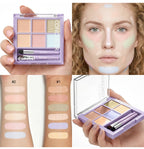 Multi-Shade Face Concealer and Color Correction Palette