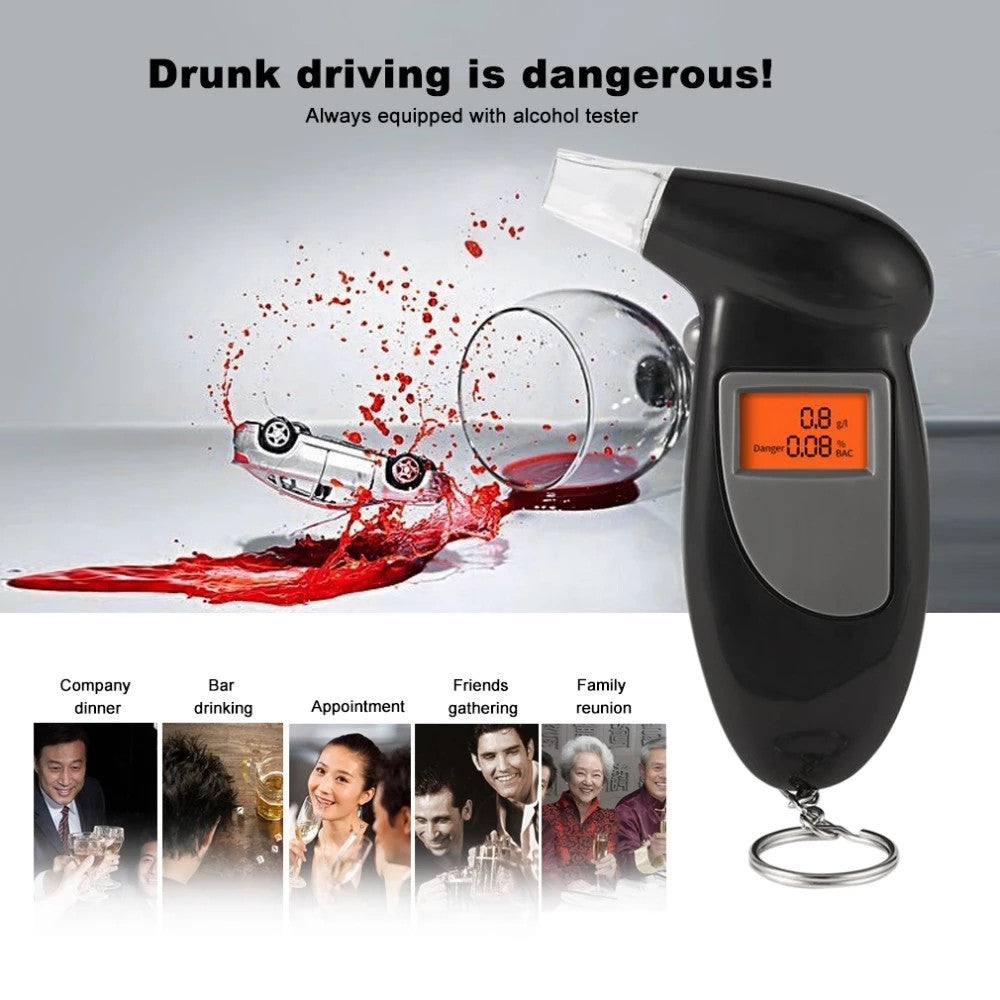 Digital Portable Alcohol Breathalyzer Tester