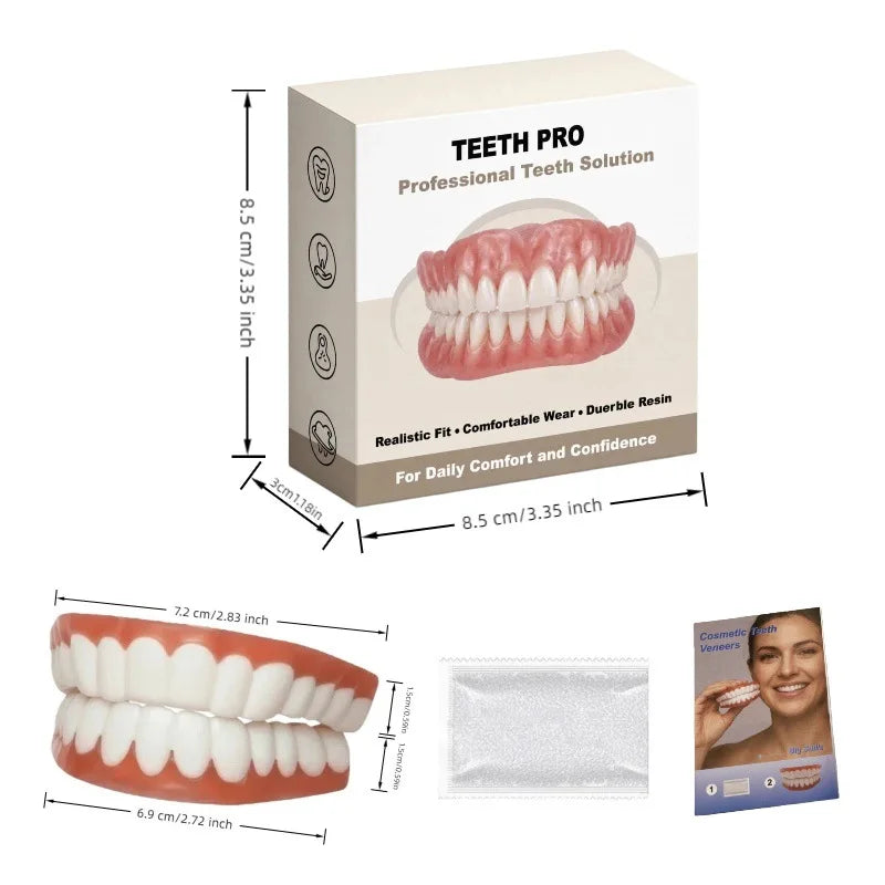 Comfortable Realistic Silicone Dentures for Daily Smile