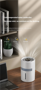 Desktop Humidifier with Quiet Mist for Home and Office