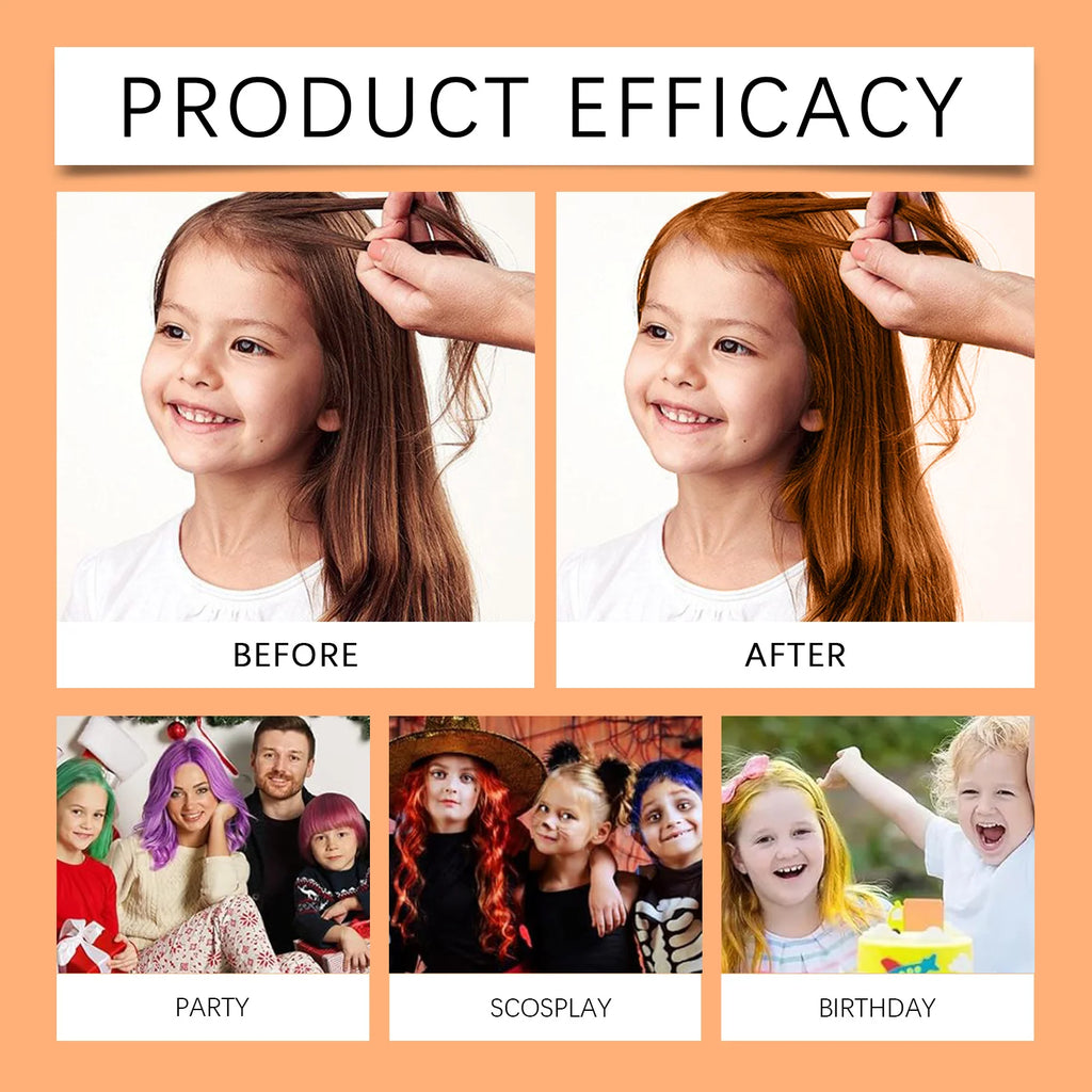 Temporary Hair Color Wax for Kids