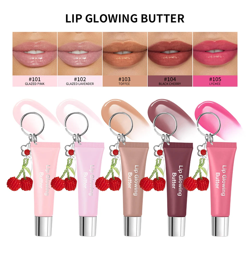 Moisturizing Lip Gloss Butter with Keychain