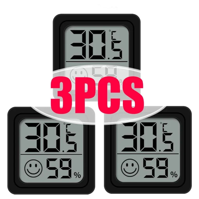 Digital LCD Room Thermometer and Humidity Monitor - 24