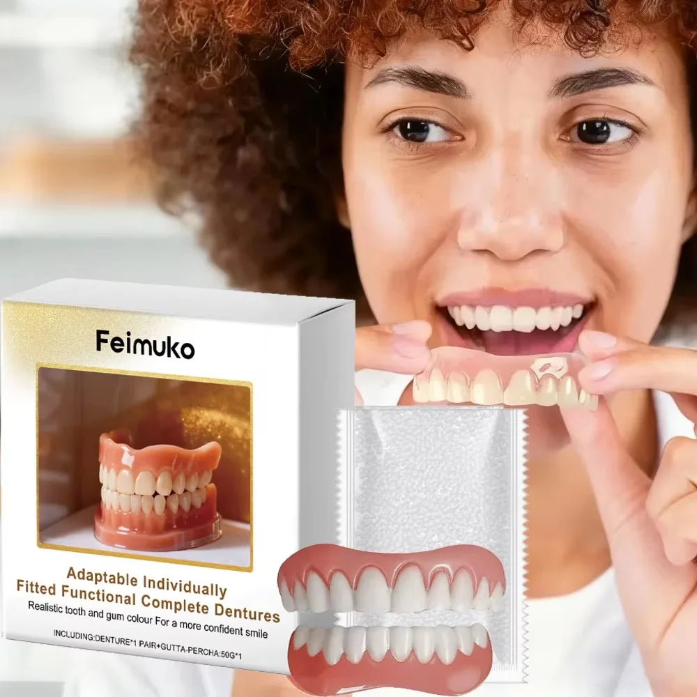 Custom Fit Cosmetic Denture and Reline Set for a Confident Smile