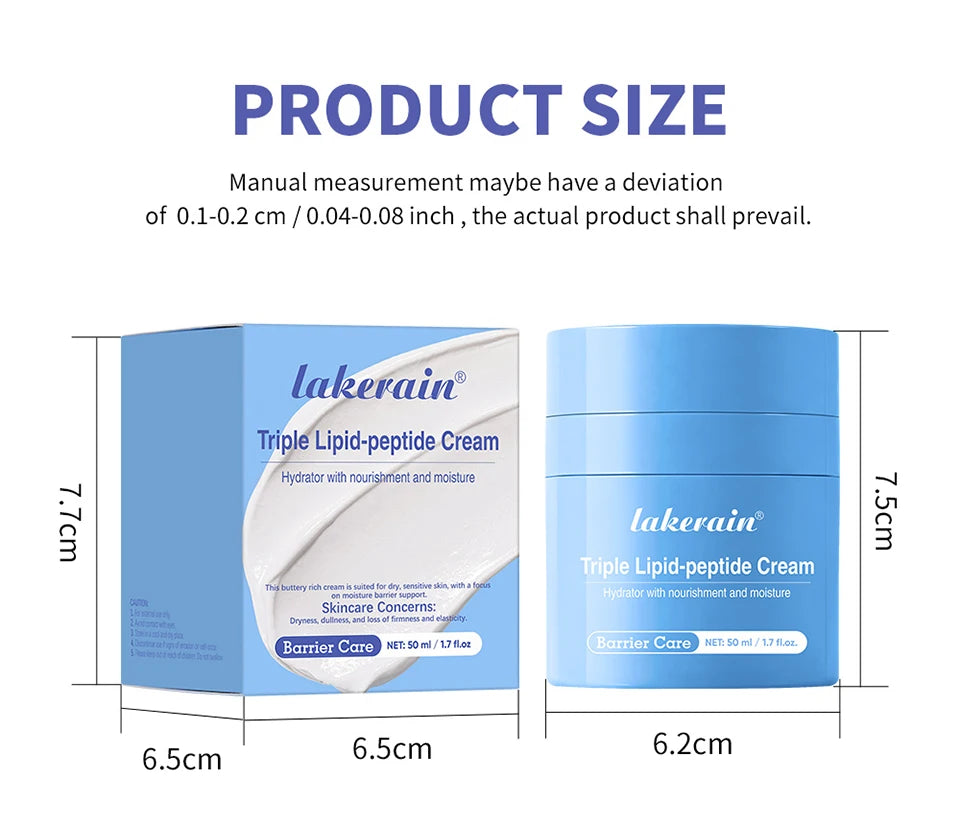 Triple Lipid Peptide Moisturizing Cream for Dry and Sensitive Skin