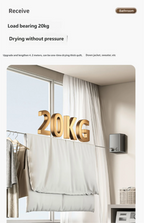 Wall Mounted Retractable Indoor Clothesline for Laundry Drying