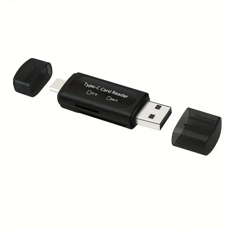 4-in-1 USB 3.0 and Type-C Memory Card Reader