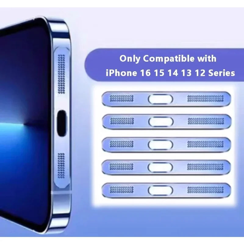 Metal Dustproof Speaker Mesh for iPhone 12-16 Series