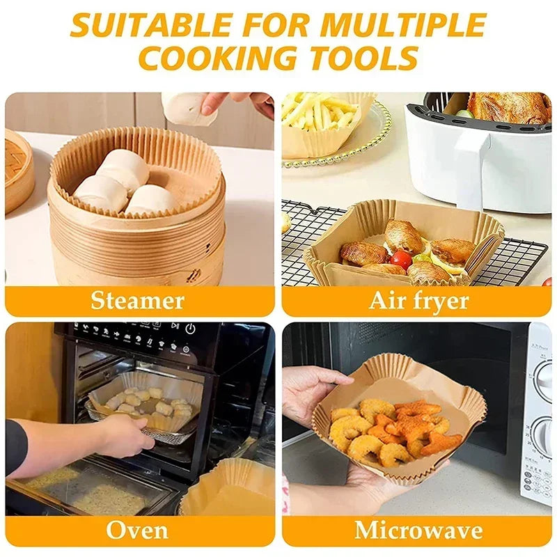 Disposable Non-Stick Air Fryer Parchment Paper Liners