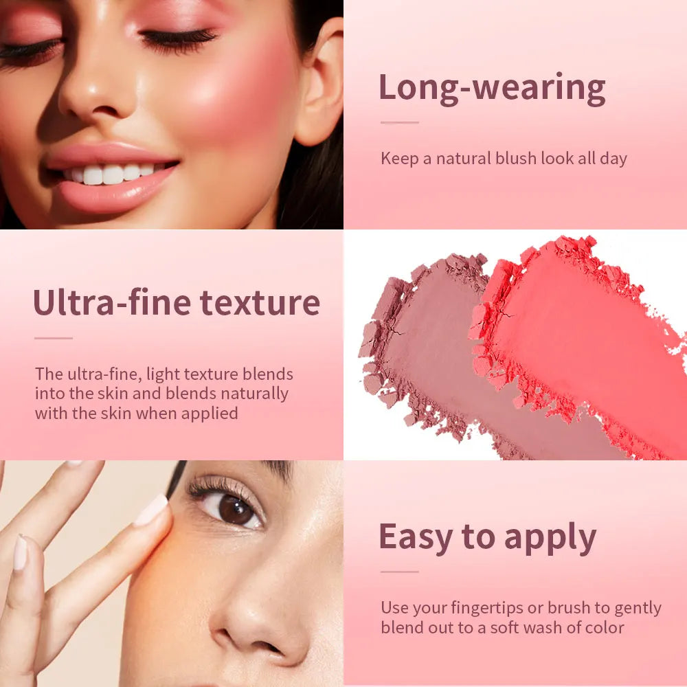 Matte Embossed Cheek Blush Palette