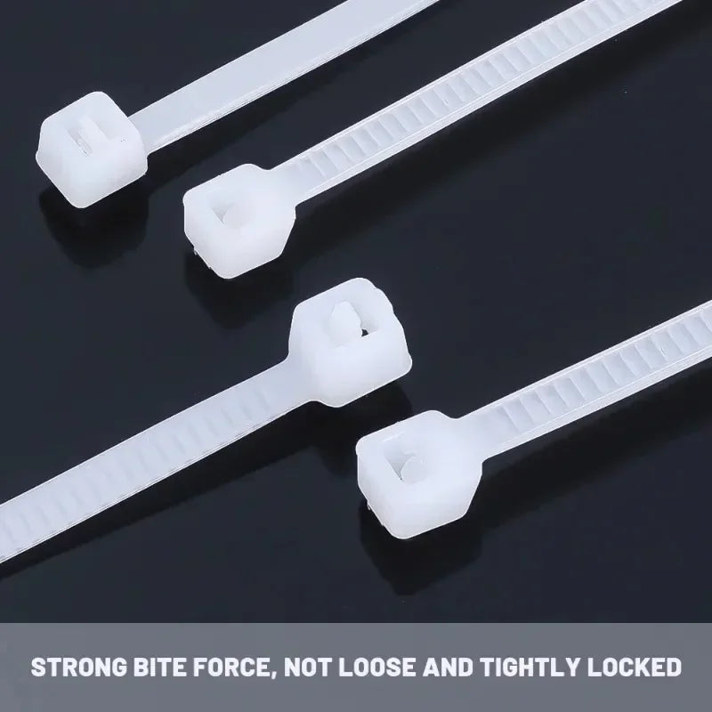 Heavy Duty Self-Locking Nylon Cable Zip Ties for Home and Office - 10