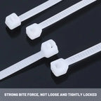 Heavy Duty Self-Locking Nylon Cable Zip Ties for Home and Office