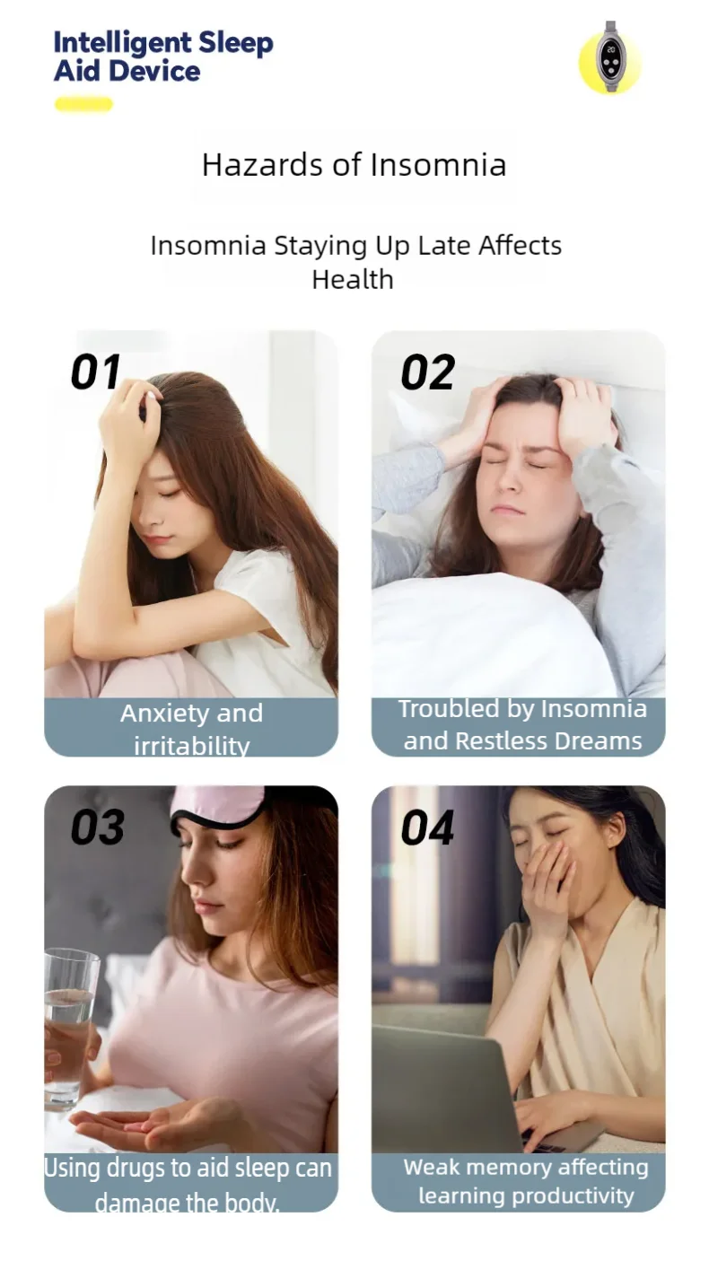Microcurrent Sleep Aid Device for Insomnia and Anxiety Relief