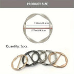 5-Piece Versatile Scarf and T-Shirt Clip Set